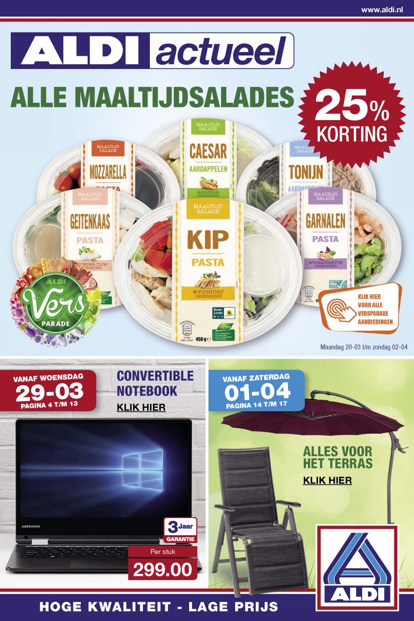Aldi Aanbiedingen van 29-03-2017 pagina.1
