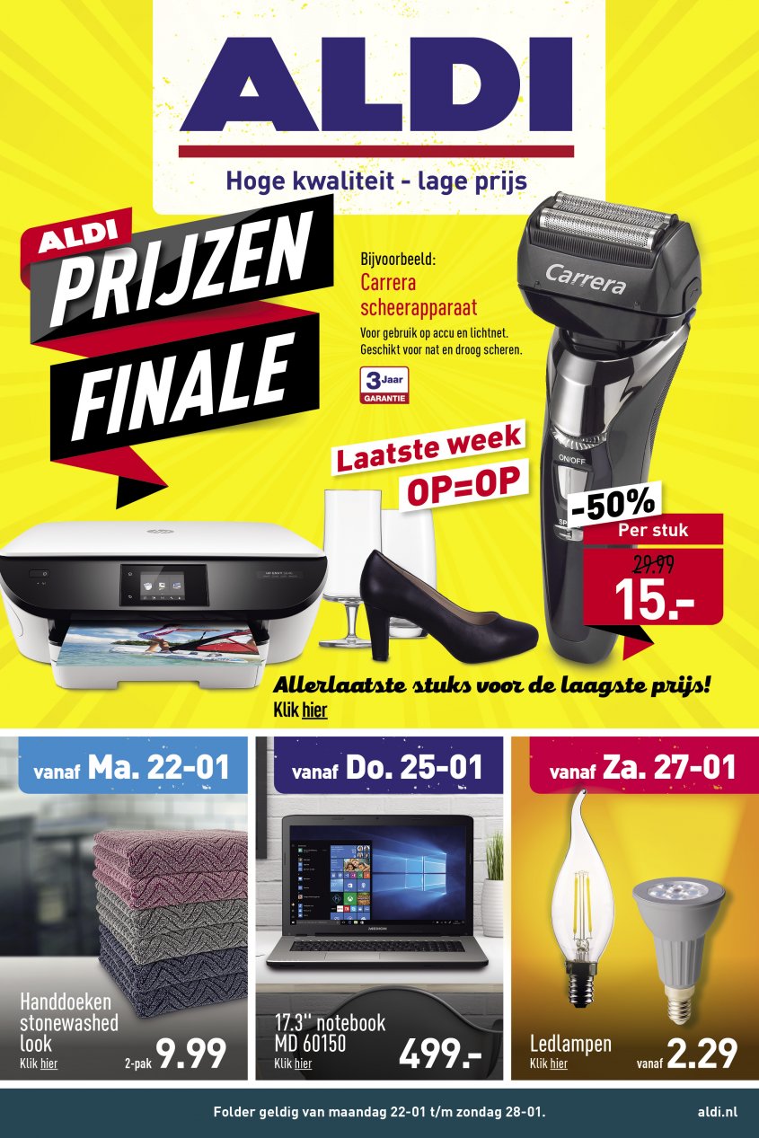 Aldi Aanbiedingen van 22-01-2018 pagina.1