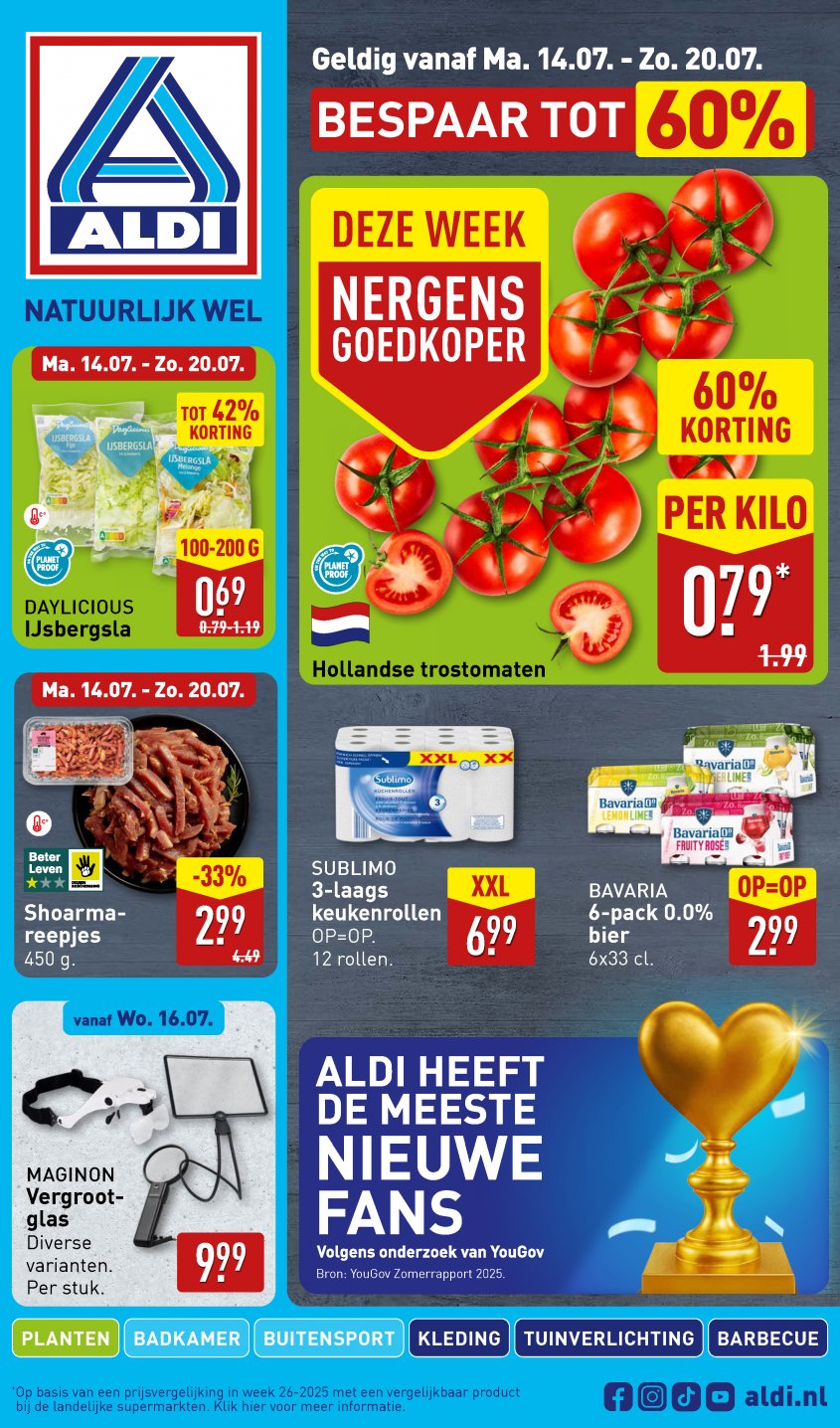 Aldi Aanbiedingen van 14-07-2025 pagina.1