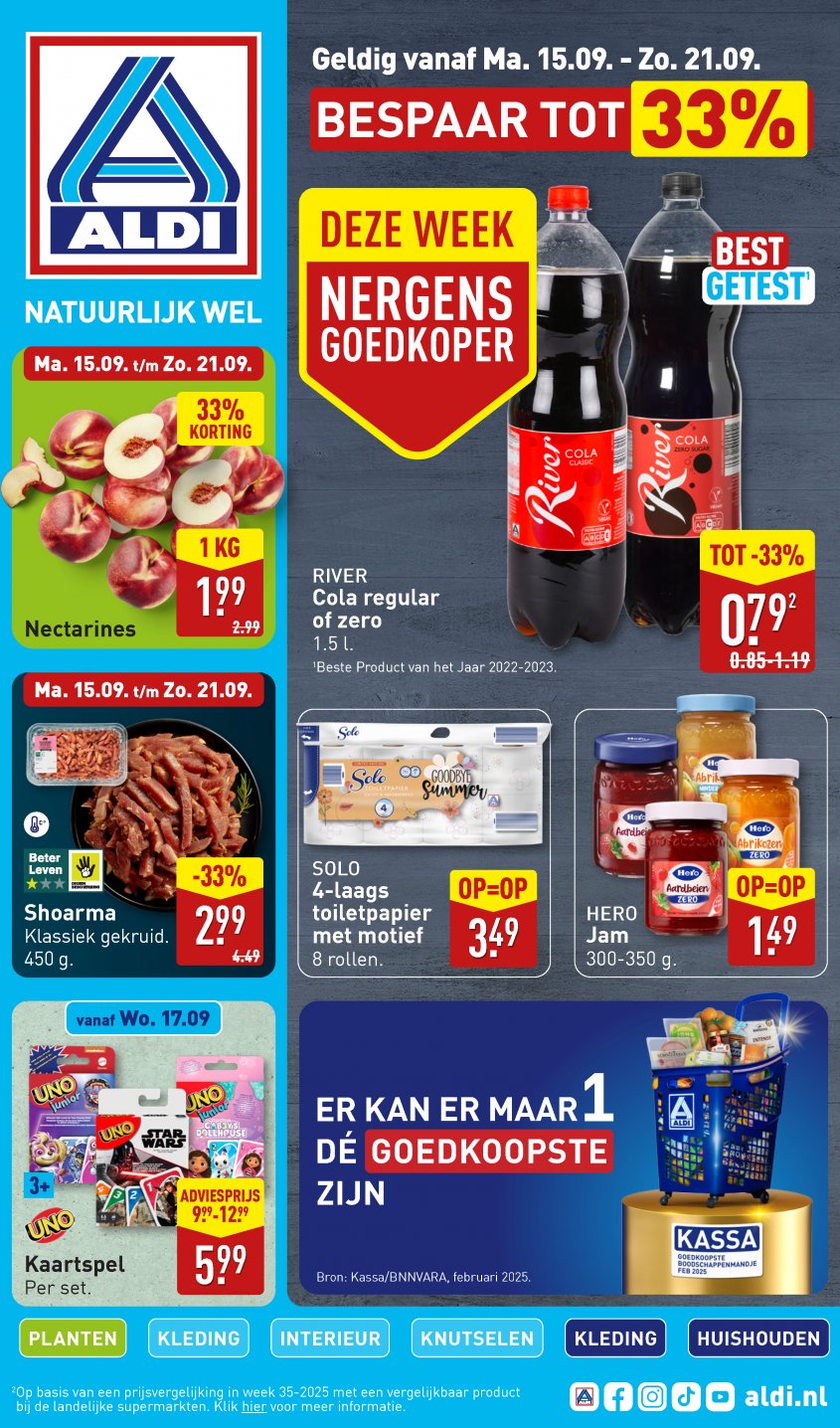 Aldi Aanbiedingen van 15-09-2025 pagina.1