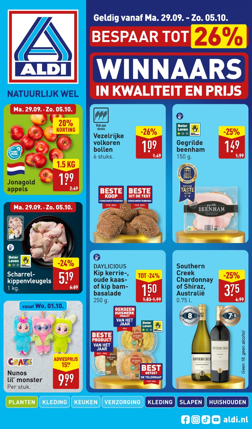 Aldi Aanbiedingen van 29-09-2025 pagina.1