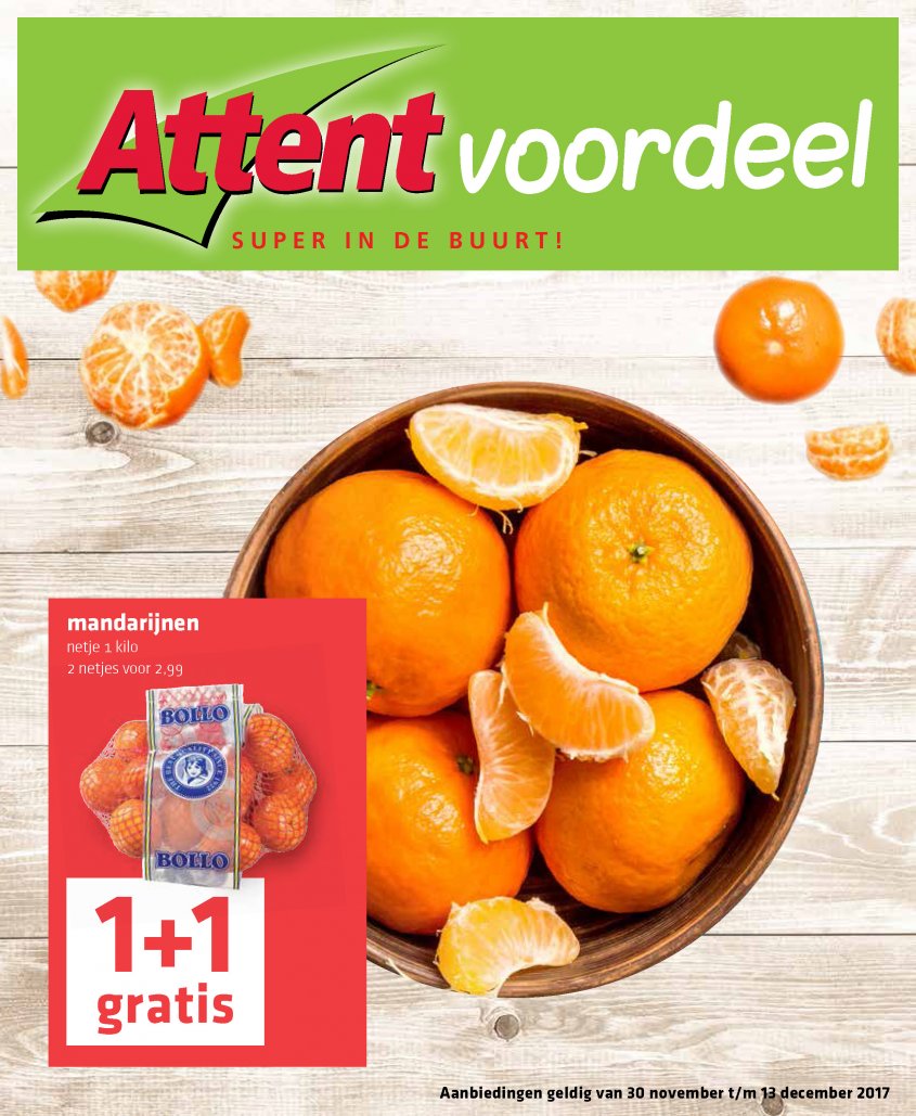 Attent Aanbiedingen van 30-11-2017 pagina.1