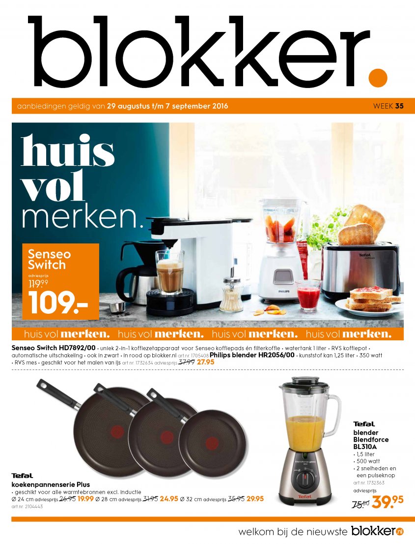 Blokker Aanbiedingen van 29-08-2016 pagina.1