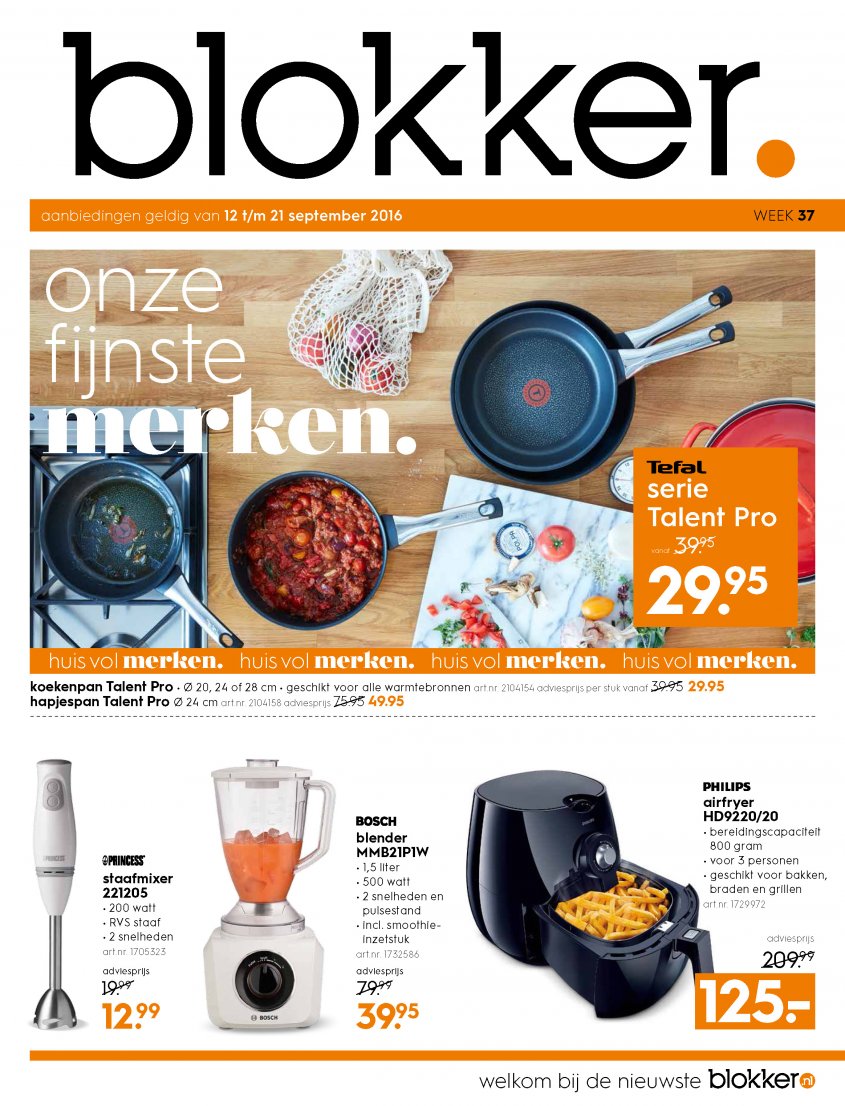 Blokker Aanbiedingen van 12-09-2016 pagina.1