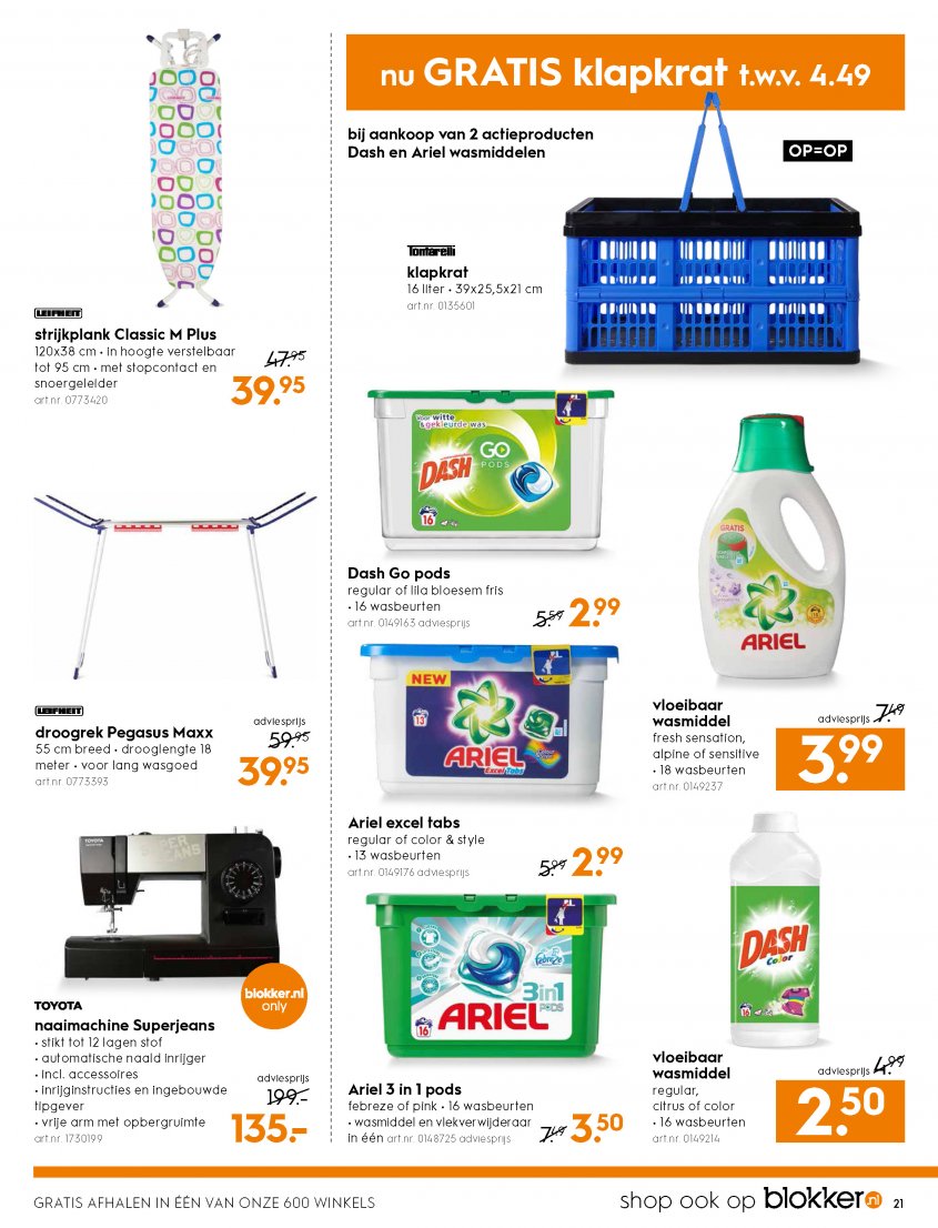 Blokker Aanbiedingen van 12-09-2016 pagina.21