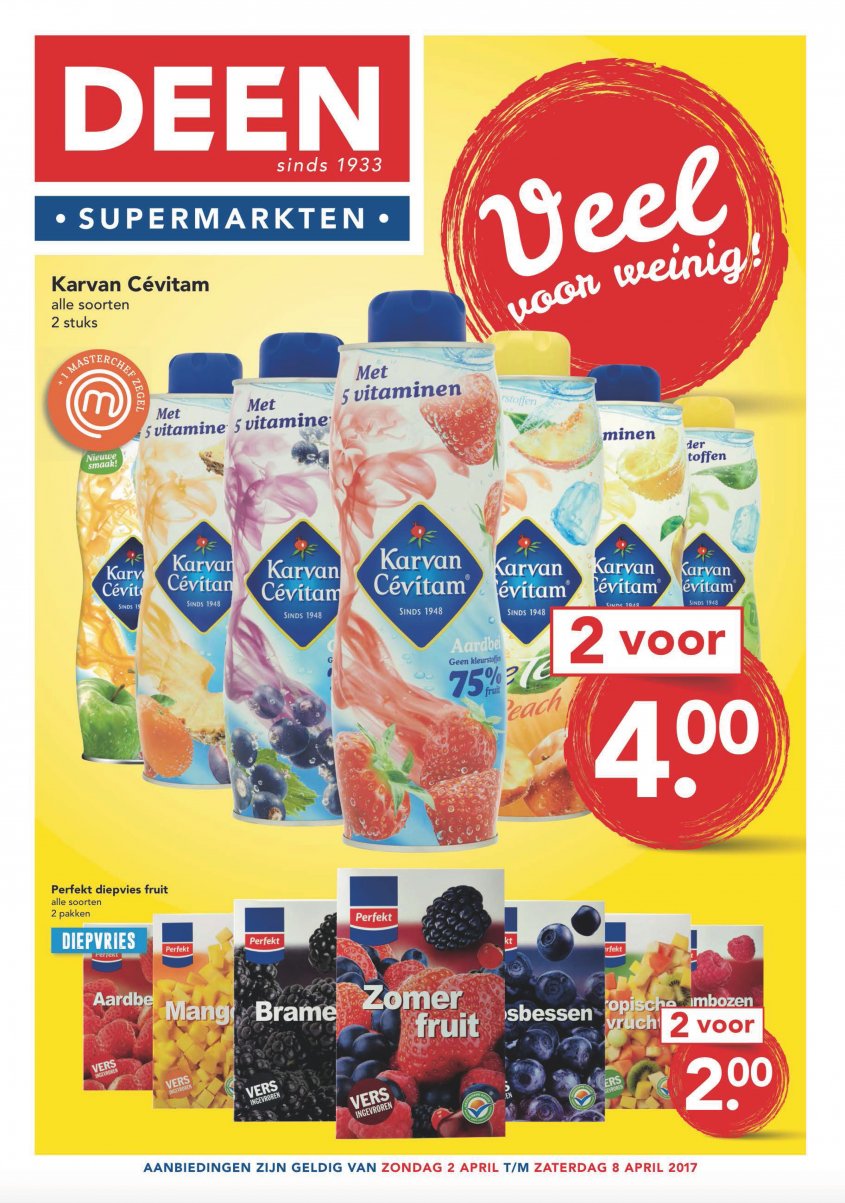 Deen Aanbiedingen van 02-04-2017 pagina.1