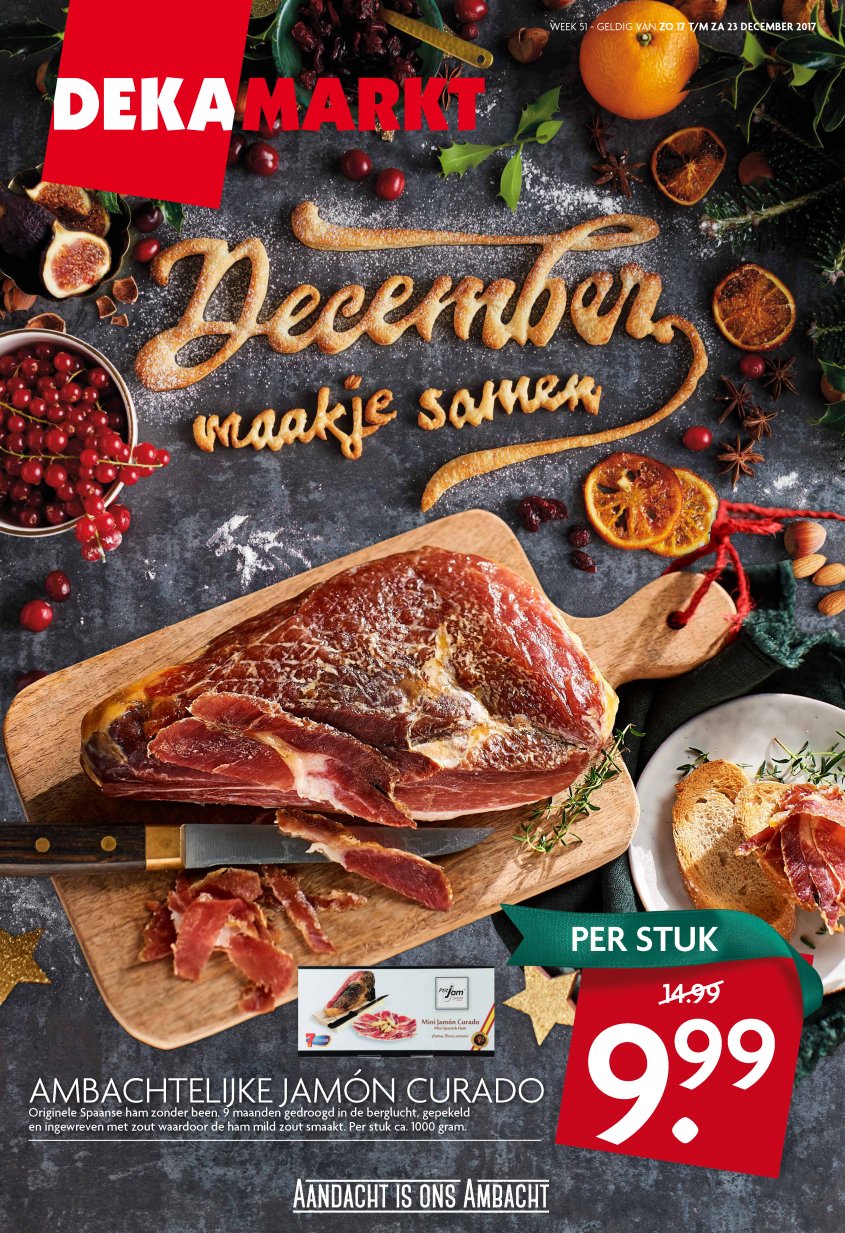 DekaMarkt Aanbiedingen van 17-12-2017 pagina.1