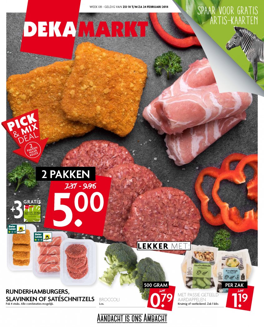 DekaMarkt Aanbiedingen van 18-02-2018 pagina.1