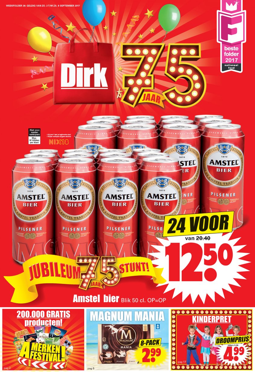 Dirk Aanbiedingen van 03-09-2017 pagina.1
