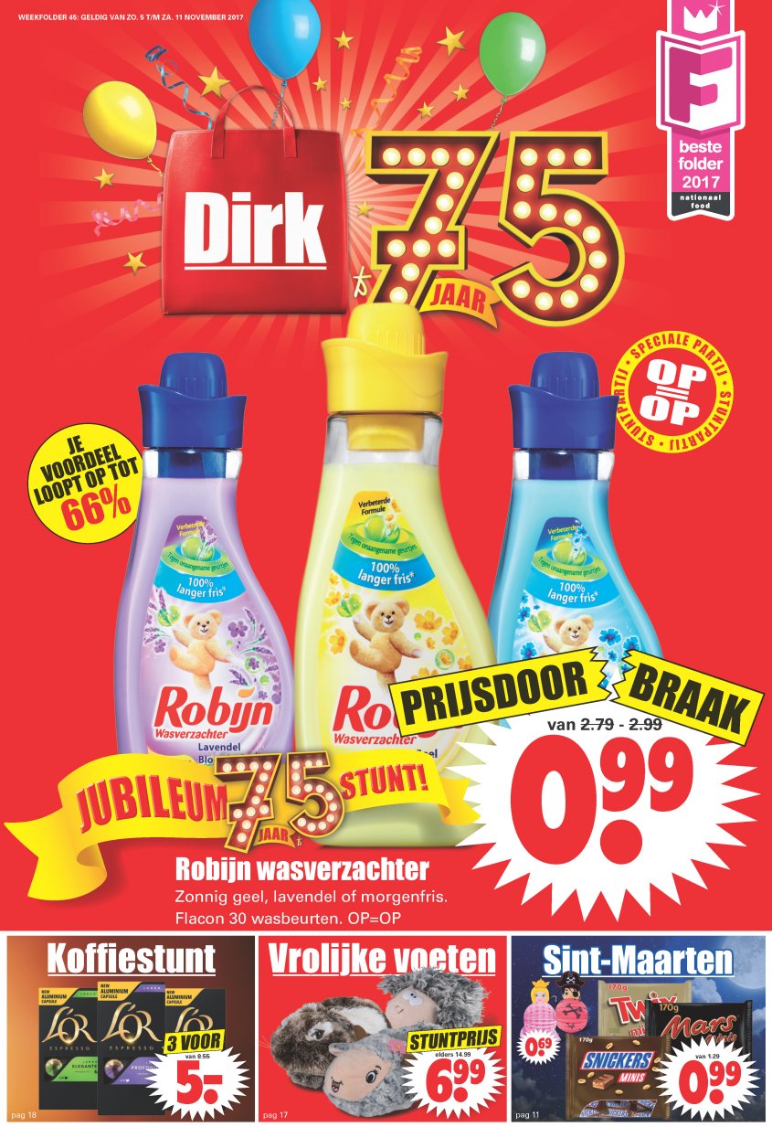 Dirk Aanbiedingen van 05-11-2017 pagina.1