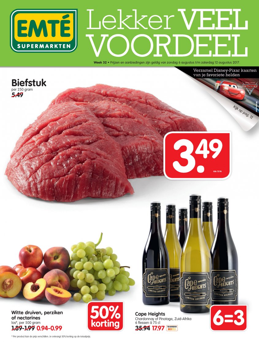 EMTÉ Aanbiedingen van 06-08-2017 pagina.1