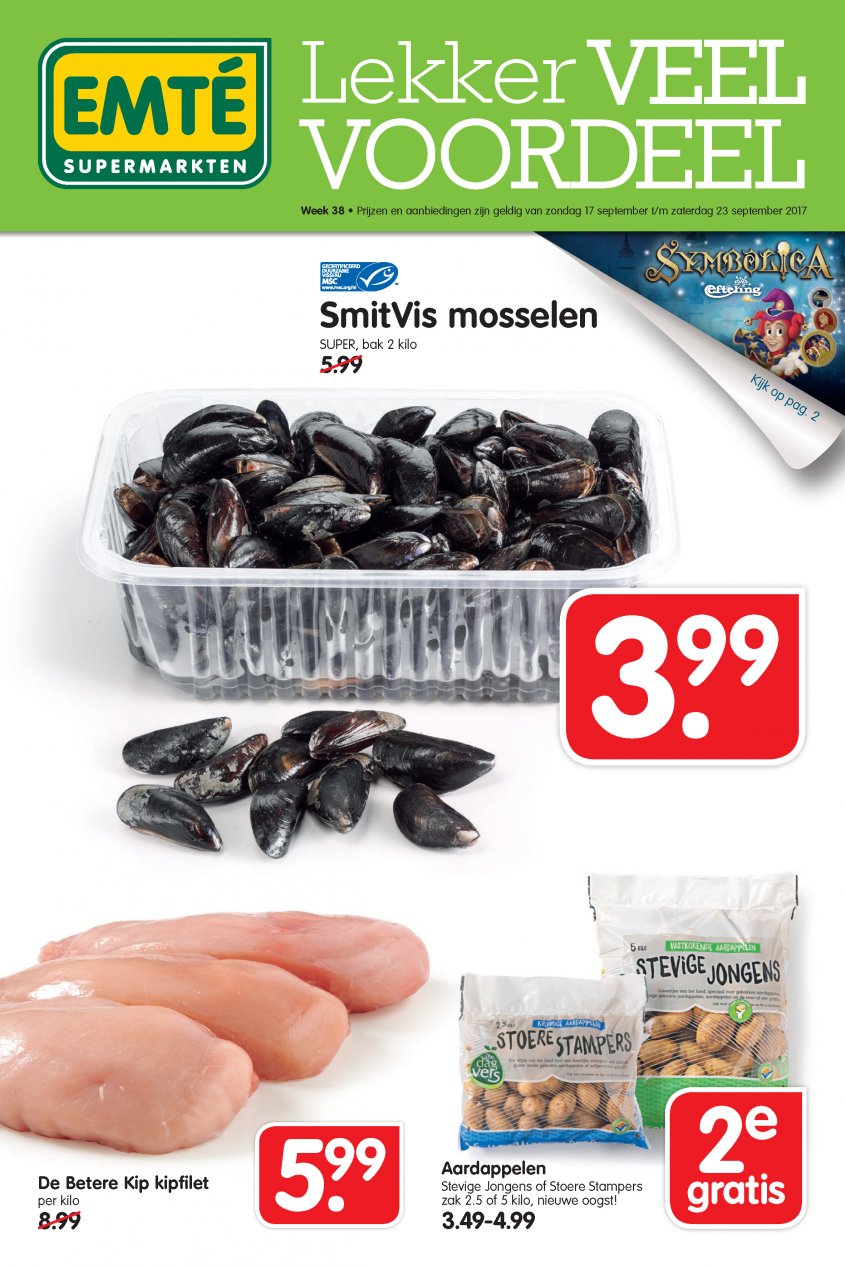 EMTÉ Aanbiedingen van 17-09-2017 pagina.1