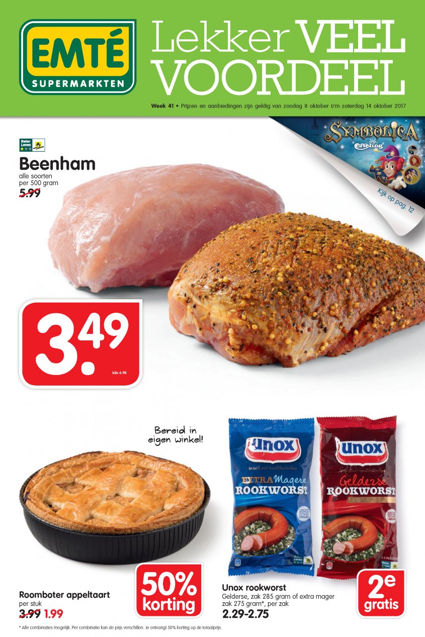 EMTÉ Aanbiedingen van 08-10-2017 pagina.1