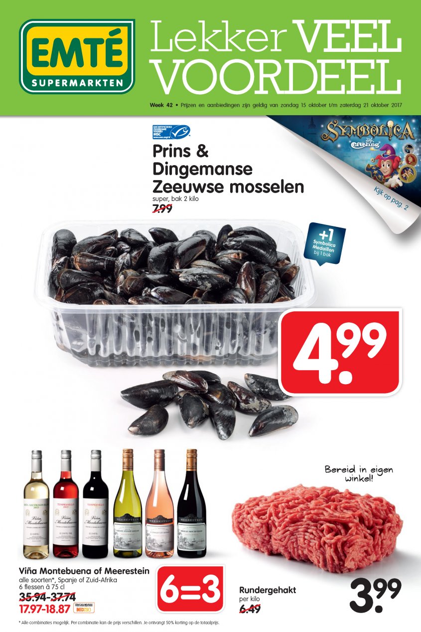 EMTÉ Aanbiedingen van 15-10-2017 pagina.1