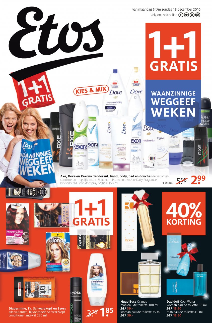 Etos Aanbiedingen van 05-12-2016 pagina.1