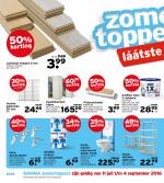 Gamma reclame folder week 35 pagina.24 24/25 GAMMA zomertoppers zijn geldig van 11 juli t/m 4 september 2016 Zomertoppers zijn uitgesloten van kortingsacties. 2 Zwaar metalen ...