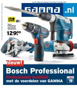 Gamma reclame folder week 40 pagina.1 Nr. 40. Geldig van maandag 3 t/m zondag* 9 oktober 2016 Professionele kwaliteit met de voordelen van GAMMA *a.s. zondag zijn 115 GAMMA ...