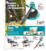 Gamma reclame folder week 41 pagina.4 4/5 Gereedschap koopt u ook op gamma.nl blazen, zuigen & versnipperen GAMMA kettingzaag Type KZ-2240. 2000 watt. Zwaardlengte 40 cm. ...