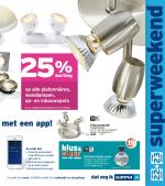 Gamma reclame folder week 42 pagina.7 ruim zaterdag oktober 22 zondag oktober 23 dat zeg ik met een app! Prijsvoorbeeld: Triospot Rimini Incl. 3 x 35 watt eco halogeen ...