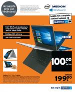 Gamma reclame folder week 43 pagina.25 dat zeg ik Medion 11.6 2-in-1 Laptop Te gebruiken in vier standen: Laptop, Portret, Tent of Tablet. 360 graden draaibaar 11.6 IPS ...