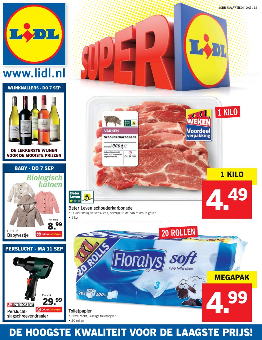 Lidl Aanbiedingen van 04-09-2017 pagina.1