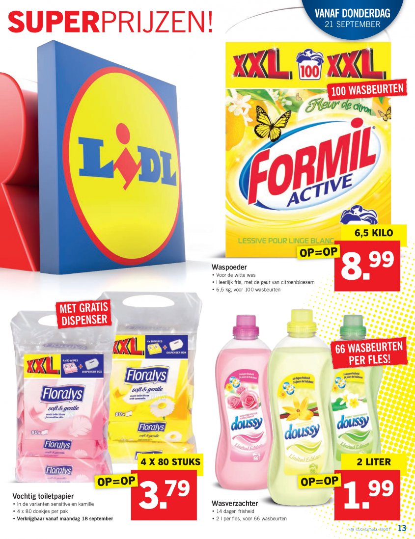 Lidl Aanbiedingen van 18-09-2017 pagina.13