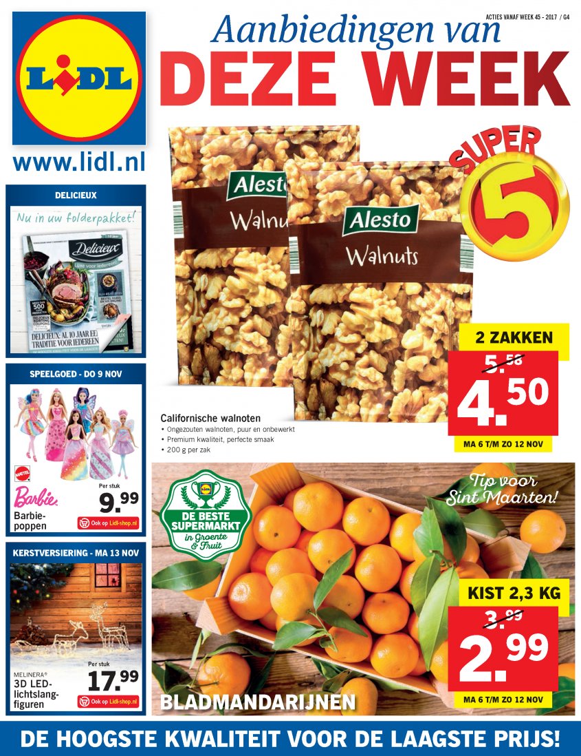 Lidl Aanbiedingen van 06-11-2017 pagina.1