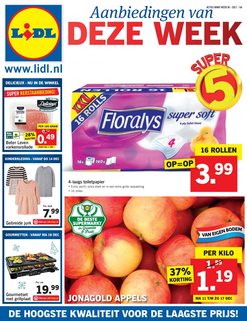 Lidl Aanbiedingen van 11-12-2017 pagina.1