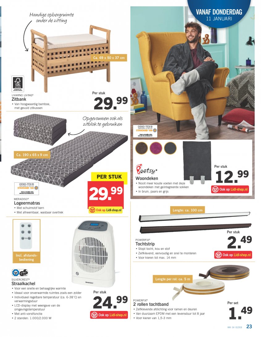 Lidl Aanbiedingen van 08-01-2018 pagina.23