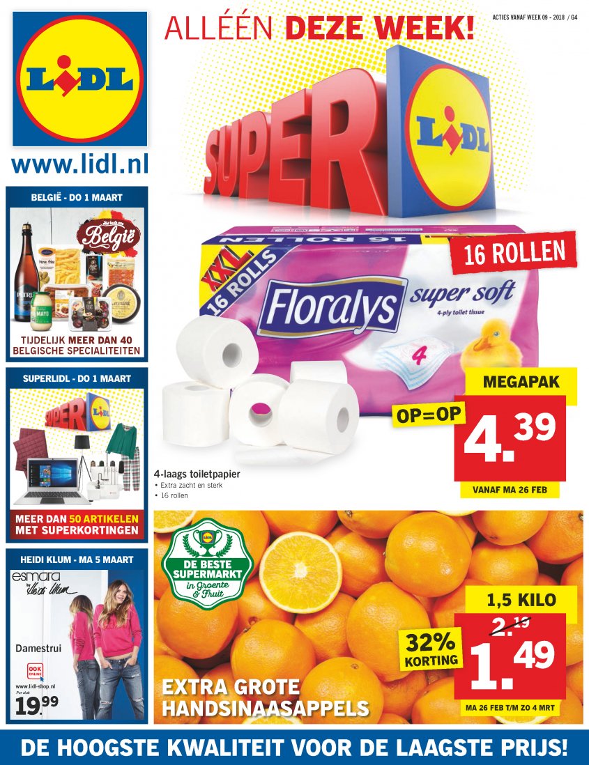 Lidl Aanbiedingen van 26-02-2018 pagina.1