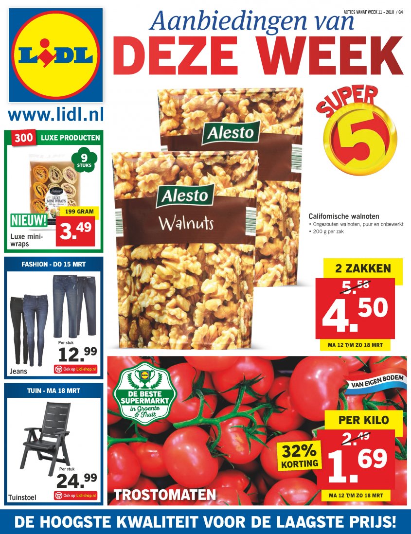 Lidl Aanbiedingen van 12-03-2018 pagina.1