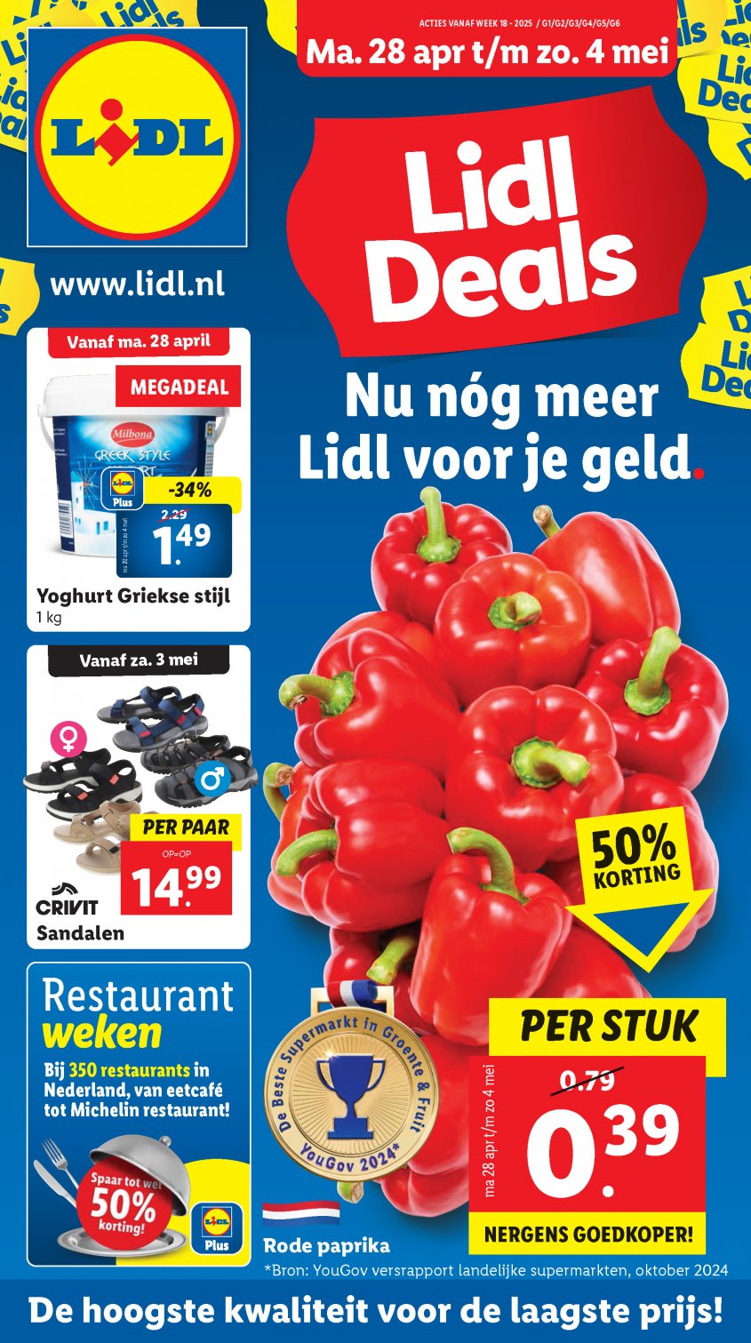 Lidl Aanbiedingen van 28-04-2025 pagina.1