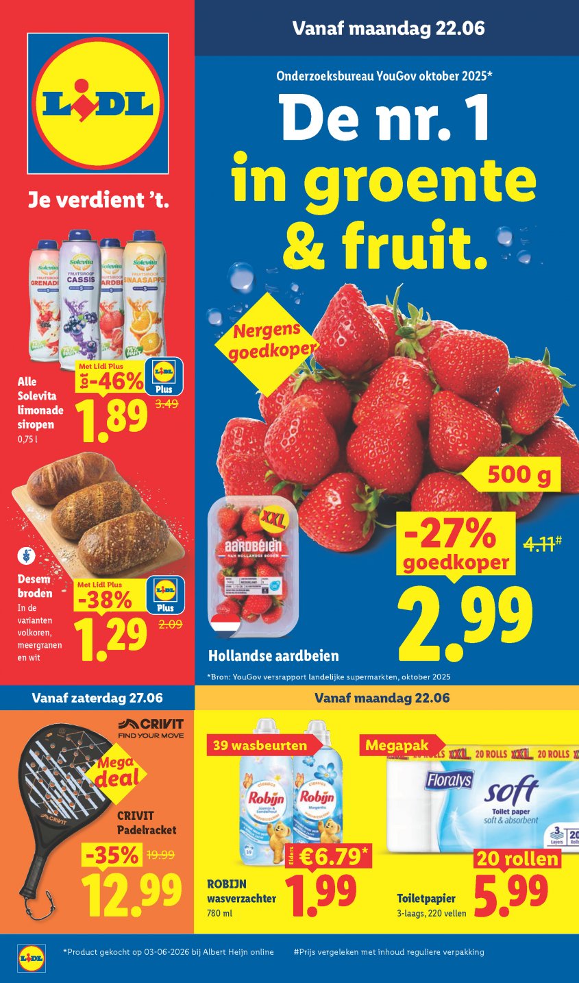 Lidl Aanbiedingen van 22-06-2026 pagina.1