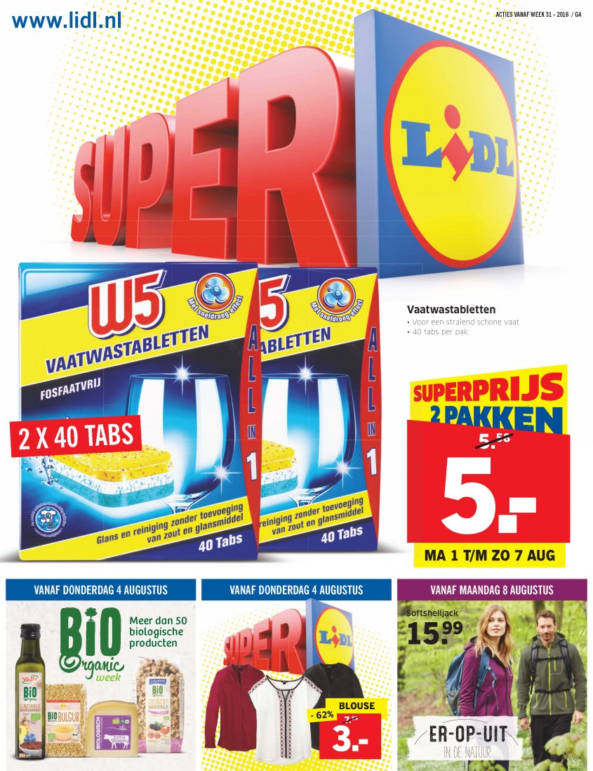 Lidl Aanbiedingen van 01-08-2016 pagina.1