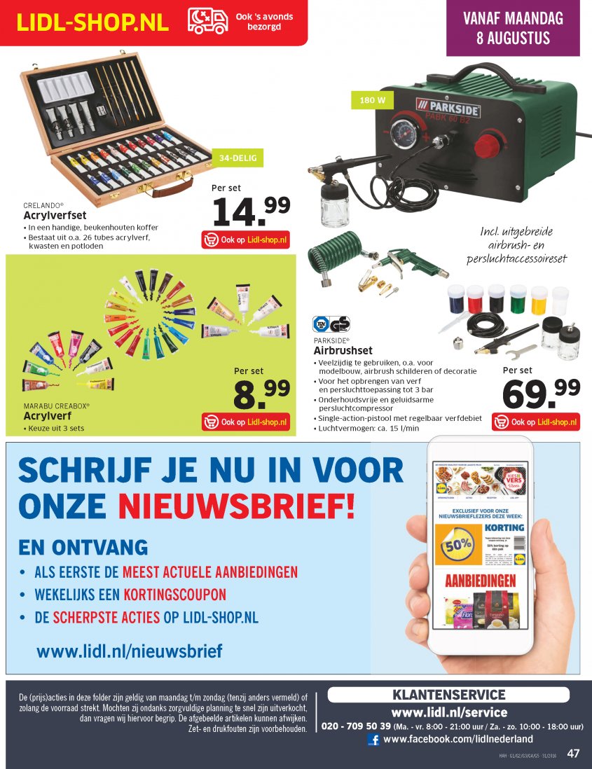 Lidl Aanbiedingen van 01-08-2016 pagina.47