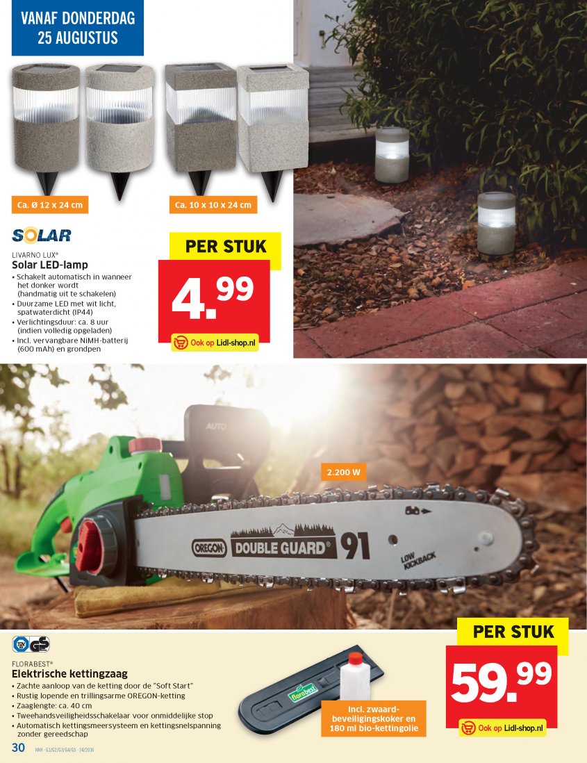 Lidl Aanbiedingen van 22-08-2016 pagina.30