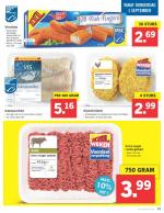 Lidl reclame folder week 35 pagina.13 PER 400 GRAM Koeling Kipschnitzels Voorgegaard en gepaneerd met cornflakes 500 gram, 4 stuks per pak 2.99 4 STUKS PER 400 GRAM Koeling ...