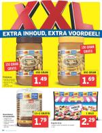 Lidl reclame folder week 35 pagina.14 EXTRA INHOUD, EXTRA VOORDEEL! 1.49 650 GRAM 1.79 12+2 GRATIS 1.69 650 GRAM Roomboter stroopwafels Volgens oud- Hollands recept ...