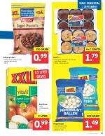 Lidl reclame folder week 35 pagina.15 VANAF DONDERDAG 1 SEPTEMBER Muffi s Naturel of chocolade, gevuld met chocolade-stukjes 450 g, 6 stuks per pak Pepermunt Verfrissend en ...