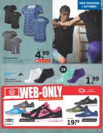 Lidl reclame folder week 35 pagina.31 CRIVIT® Damessportshirt Optimaal vochttransport dankzij TOPCOOL® Maten: S t/m L (grijs ook in XS) Per stuk 4.99Ook op Lidl-shop.nl Per set ...
