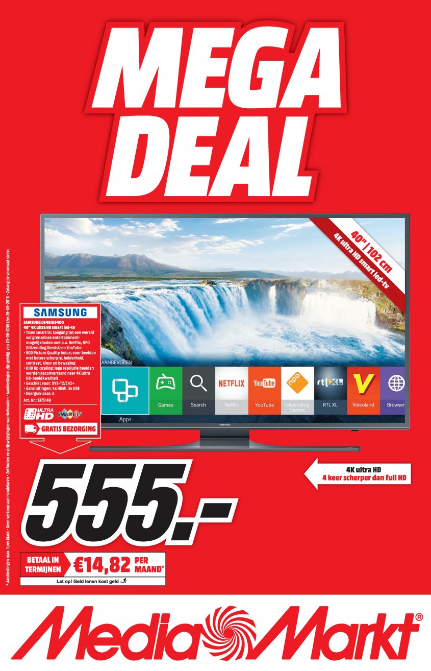 Media Markt Aanbiedingen van 20-06-2016 pagina.1