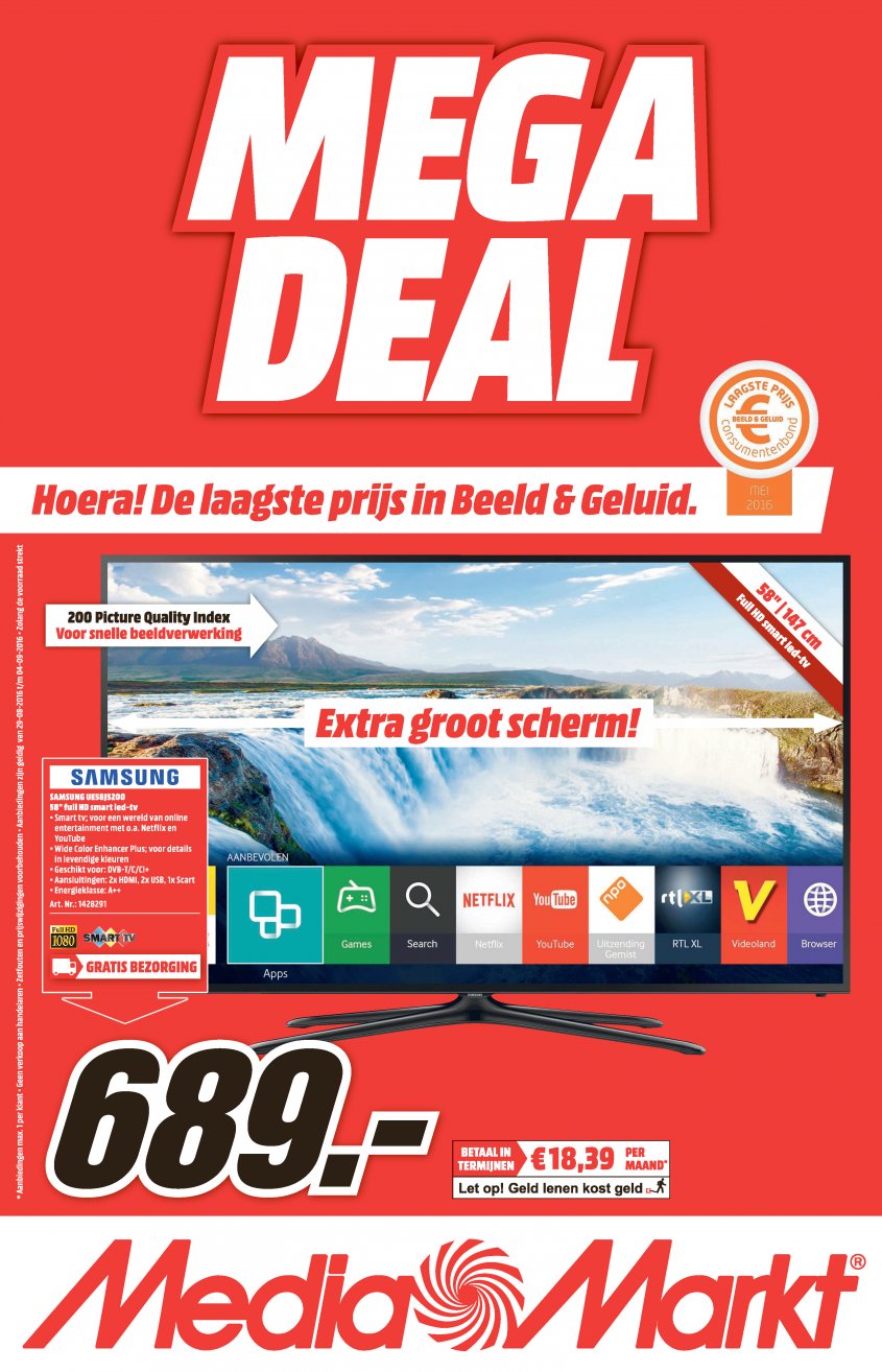 Media Markt Aanbiedingen van 29-08-2016 pagina.1