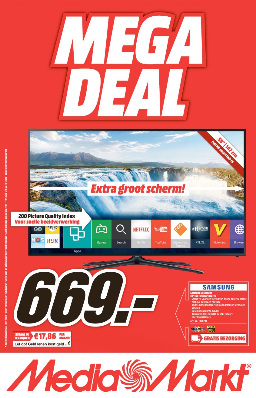 Media Markt Aanbiedingen van 17-10-2016 pagina.1
