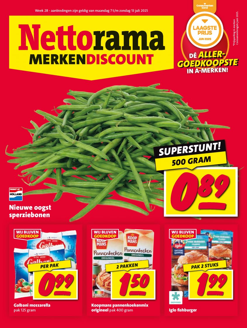 Nettorama Aanbiedingen van 07-07-2025 pagina.1