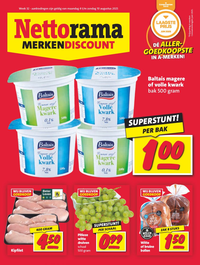 Nettorama Aanbiedingen van 04-08-2025 pagina.1