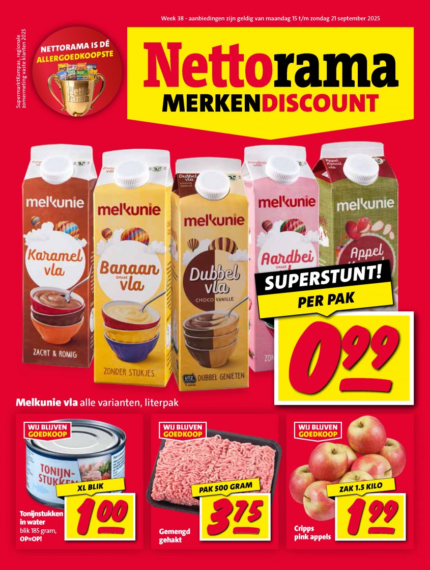 Nettorama Aanbiedingen van 15-09-2025 pagina.1