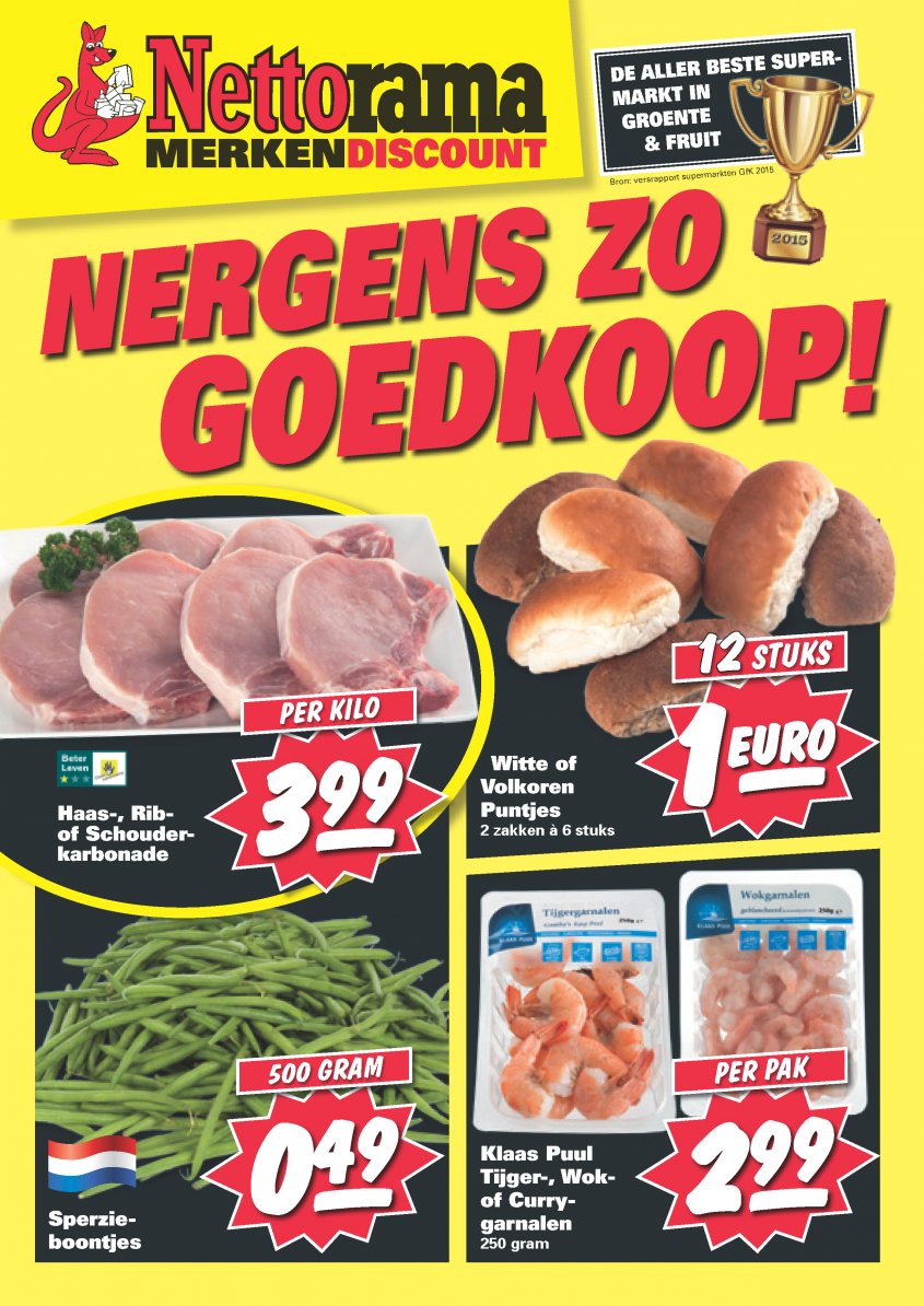 Nettorama Aanbiedingen van 15-08-2016 pagina.1