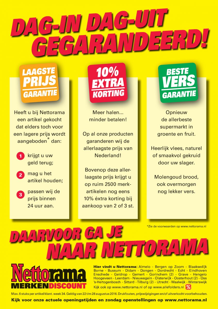 Nettorama Aanbiedingen van 22-08-2016 pagina.16