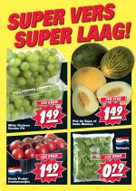 Nettorama reclame folder week 34 pagina.2 SUPER VERS SUPER LAAG! Spinazie Zoete Pruimtrostomaatjes Witte Druiven Zonder Pit Piel de Sapo ofGalia Meloen149l 500 GRAM 149l PER ...