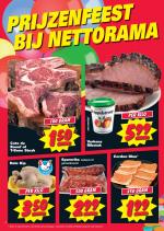 Nettorama reclame folder week 36 pagina.4 4 Cote de Boeuf of T-Bone Steak Varkens Ribstuk Hele Kip Cordon Bleu* Spareribs naturel of gemarineerd * Niet in assortiment van ...